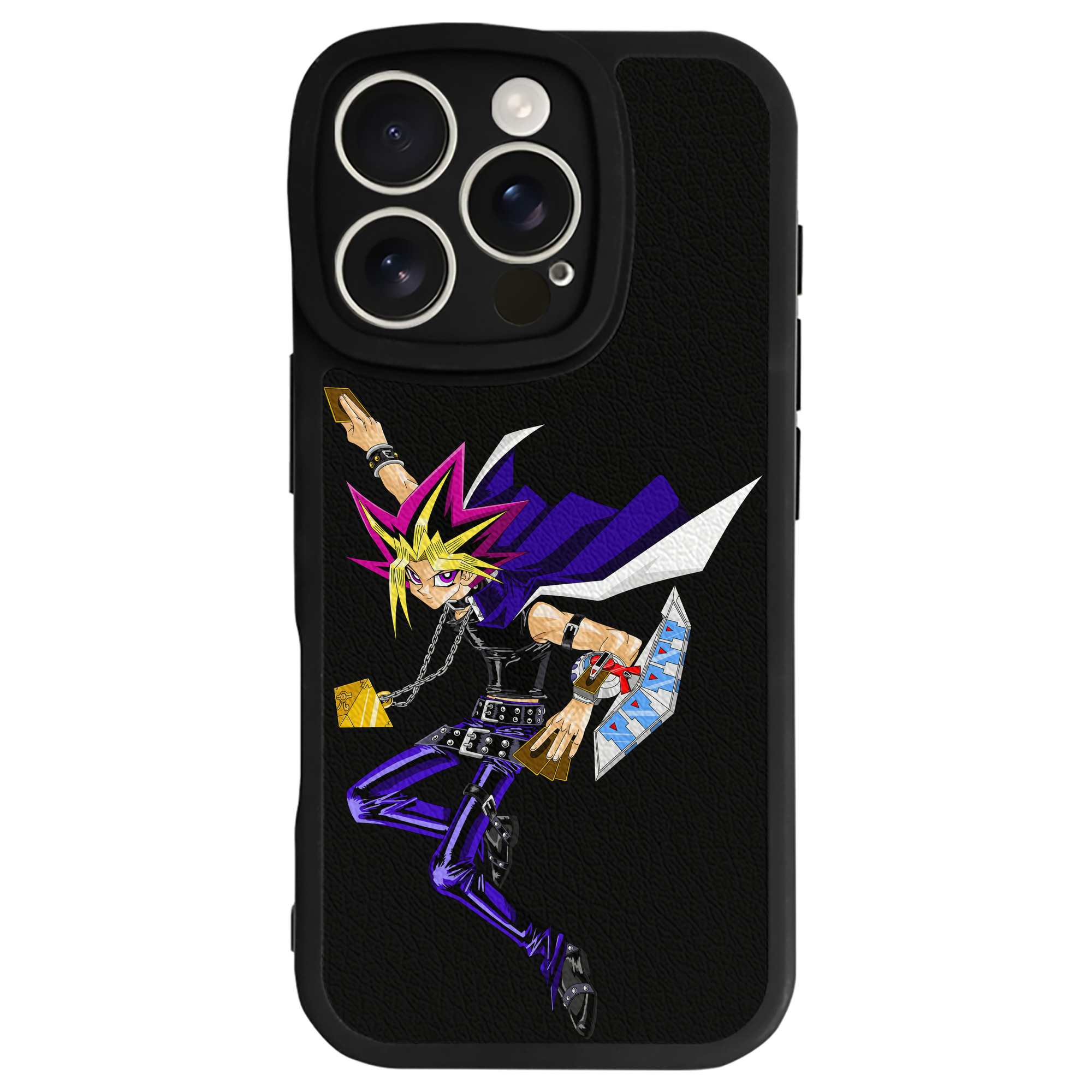 遊☆戯☆王 Yu-Gi-Oh! 【iPhone 16シリーズ対応】シリコンスマホケース（レザー調） 材質：シリコン